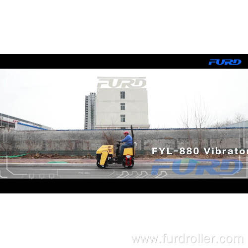 FURD Construction Smooth Wheel 1 Ton Roller for Sale (FYL-880)